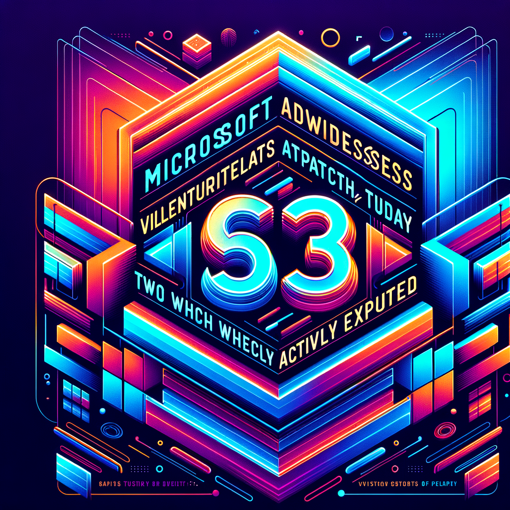 Microsoft Addresses 63 Vulnerabilities in Latest Patch Tuesday, Two of Which Are Actively Exploited