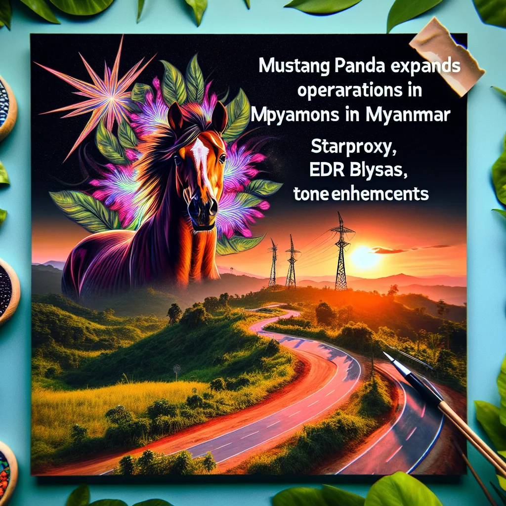Mustang Panda Expands Operations in Myanmar with StarProxy, EDR Bypass, and TONESHELL Enhancements