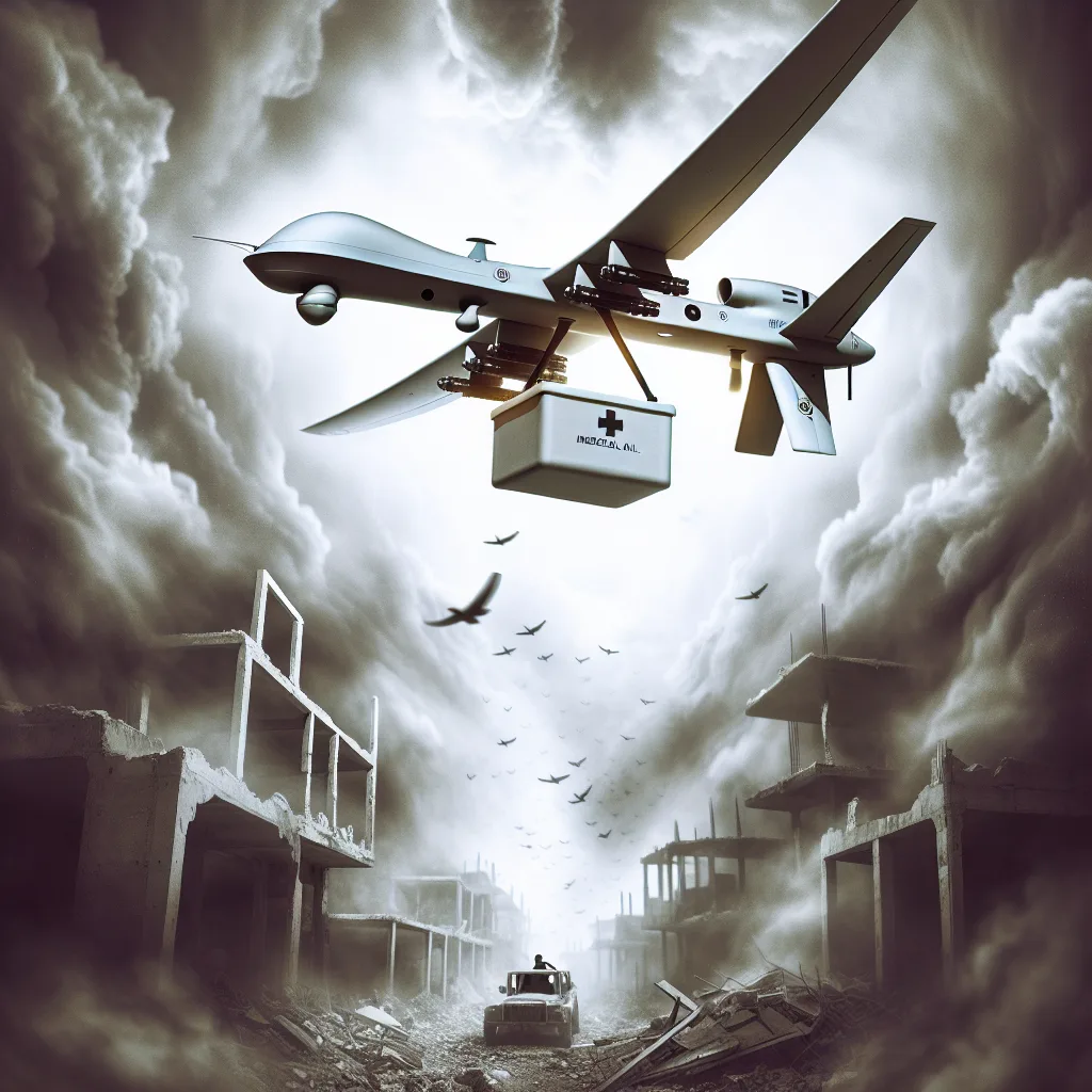 Ukrainian Drone Brings Blood Supplies Amidst Combat