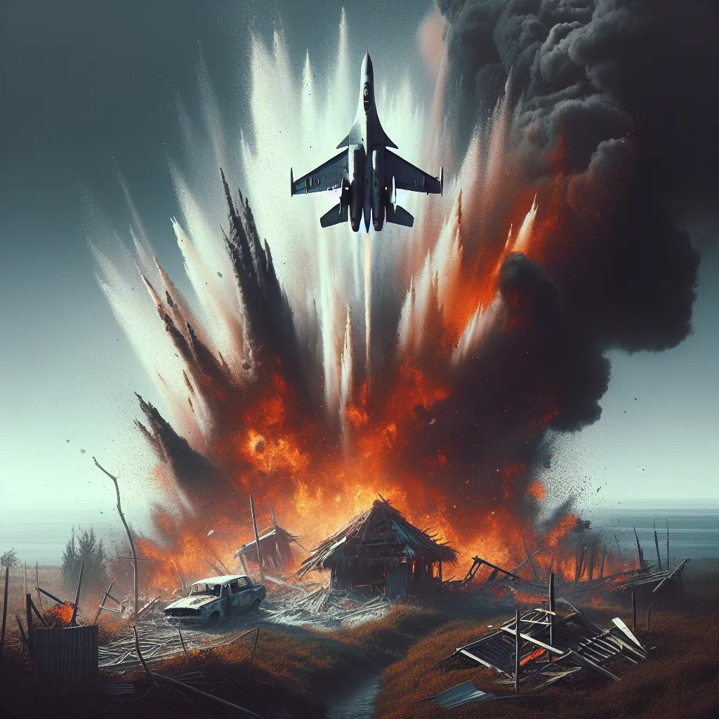 Ukrainian Su-27 jet crashes during Russian attack