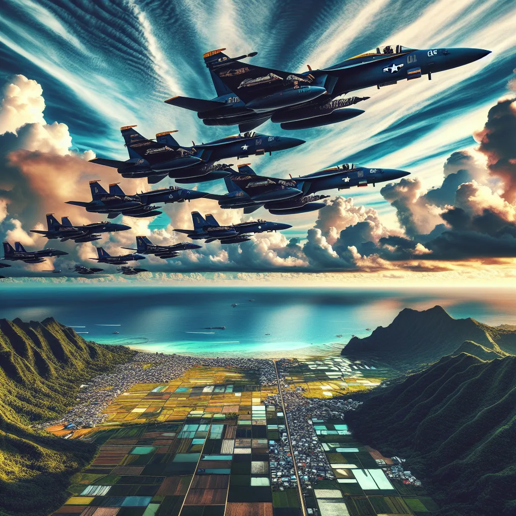 US Aircraft Formation Takes Center Stage in Okinawa