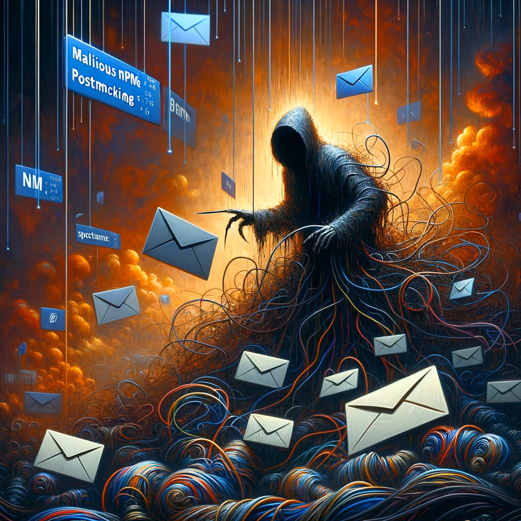 typosquatted npm package: Shocking Dangerous Heist