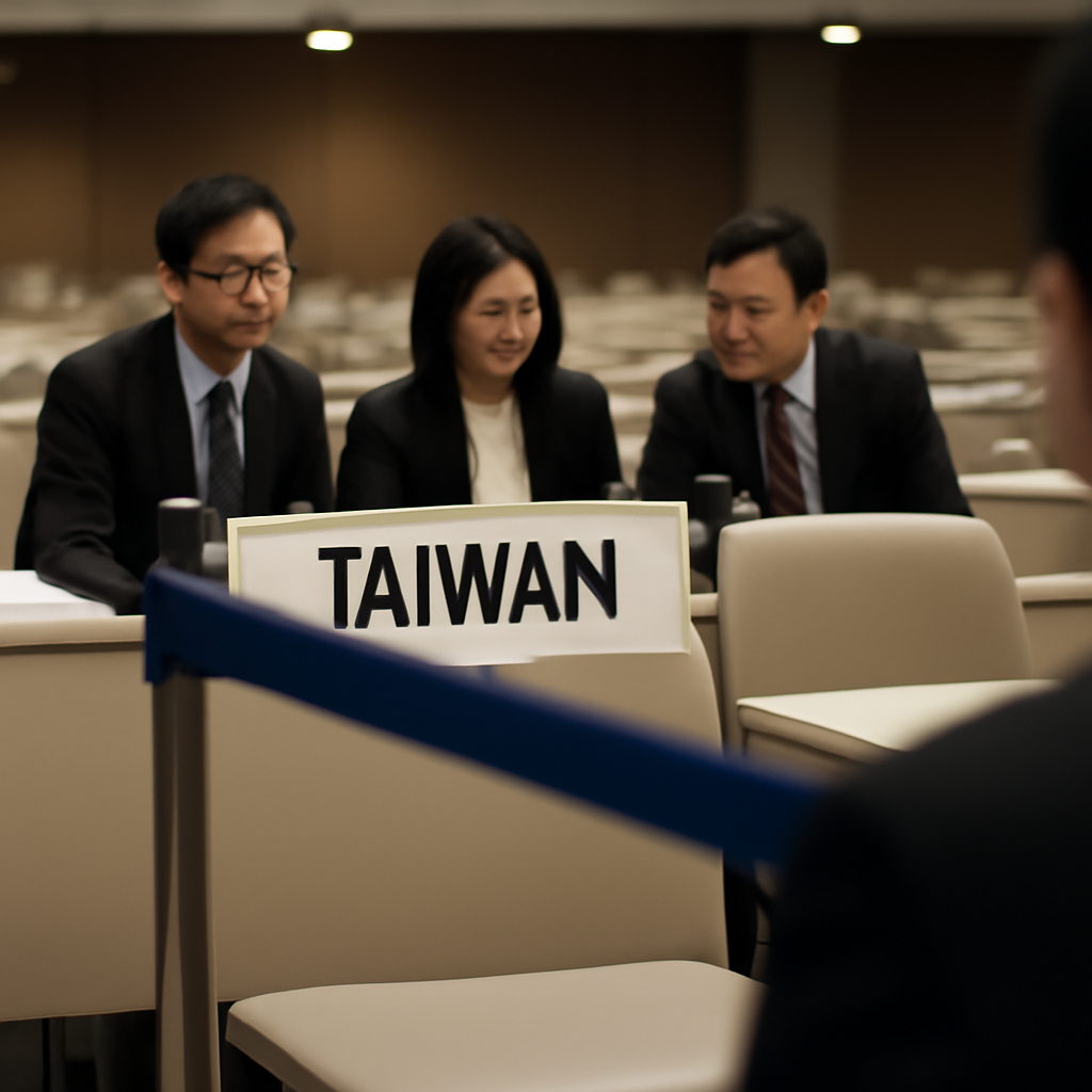 Taiwanese representatives excluded from formal international meeting.