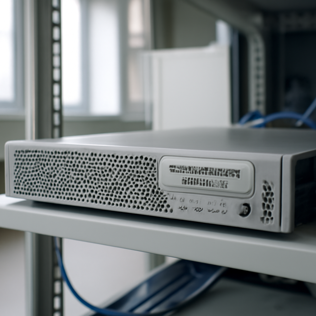 Secure email gateway device in a data center with ambient daylight.