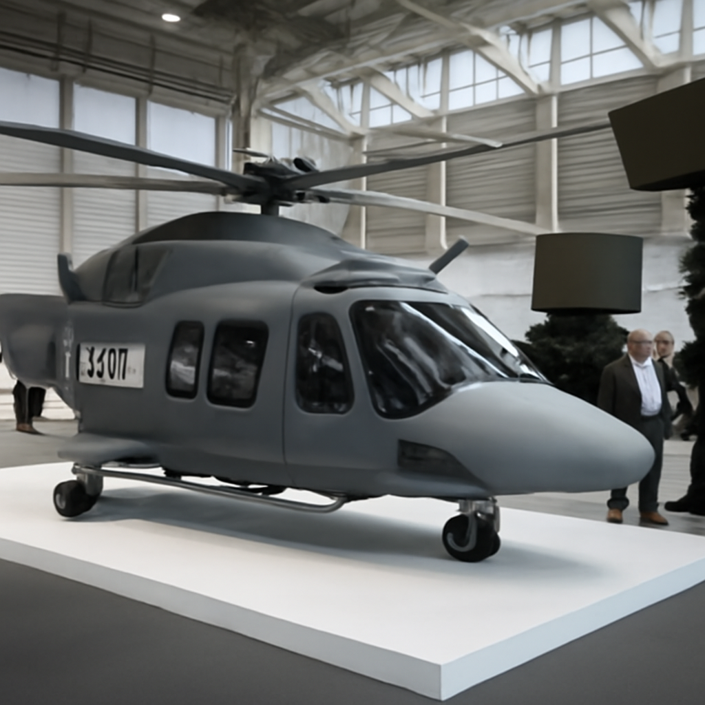Italian military aircraft and air defense systems on display at the Berlin Air Show.
