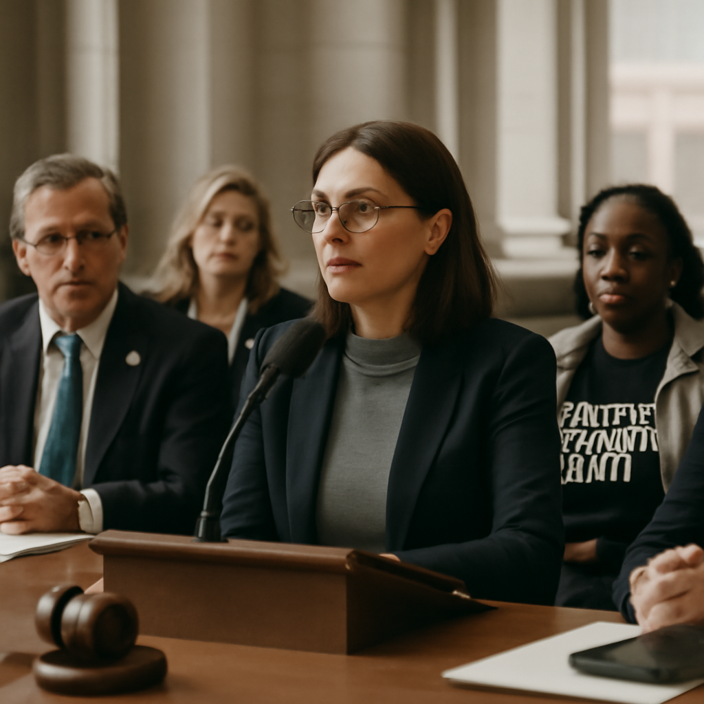 Lawmakers and union representatives discuss collective bargaining rights in a government meeting.