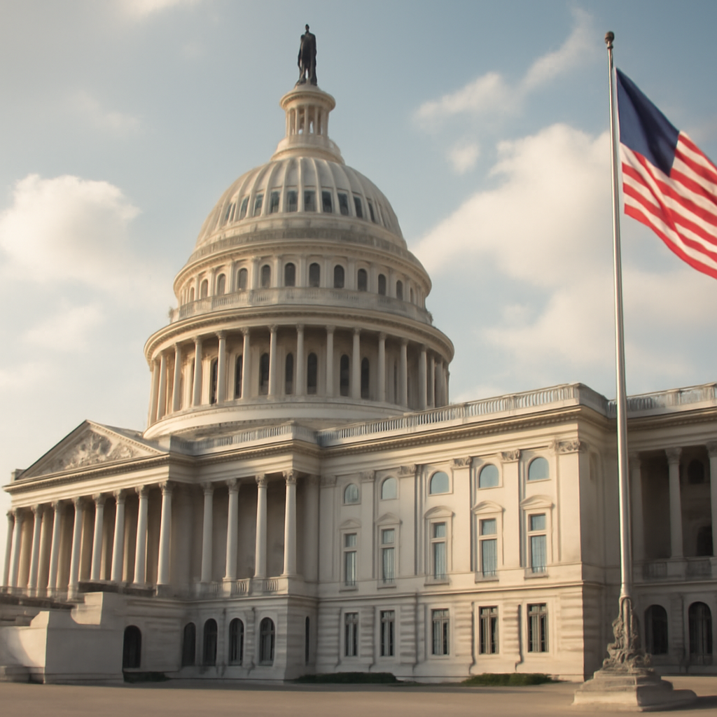 US Capitol building in daylight, symbolizing American foreign policy and legacy.